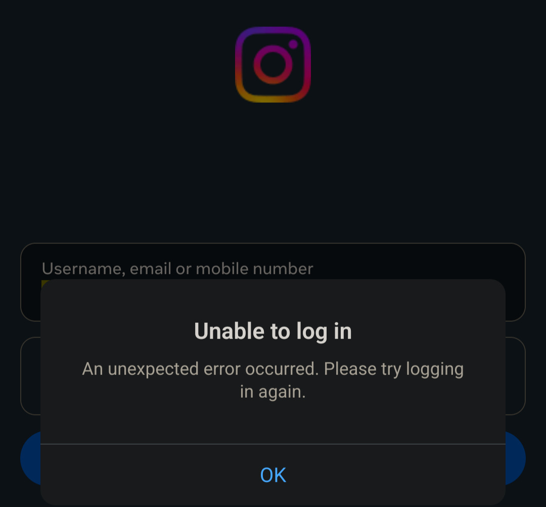Deleted Instagram